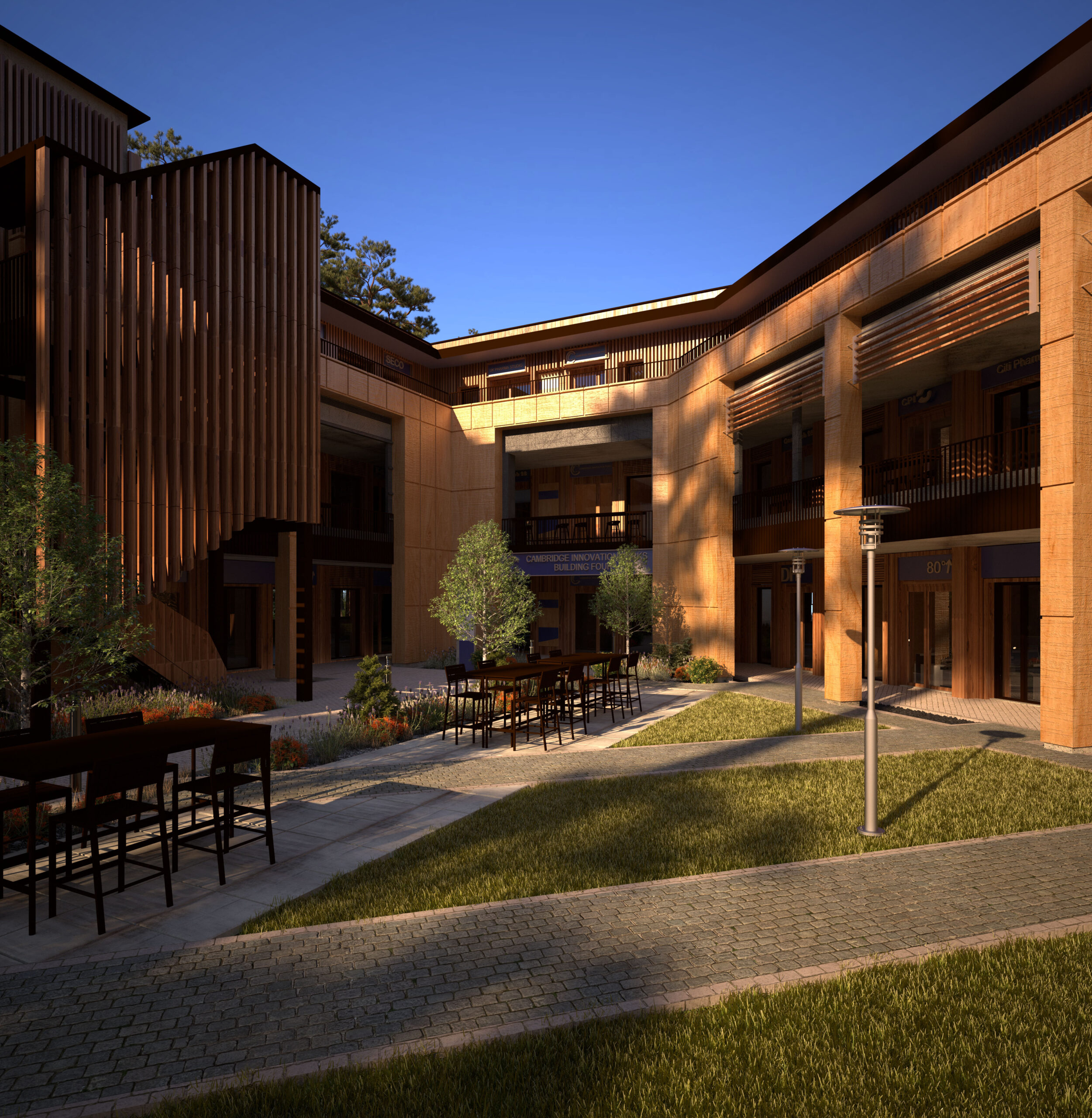 Cambridge Innovation Park_Building 4_Courtyard Render 4