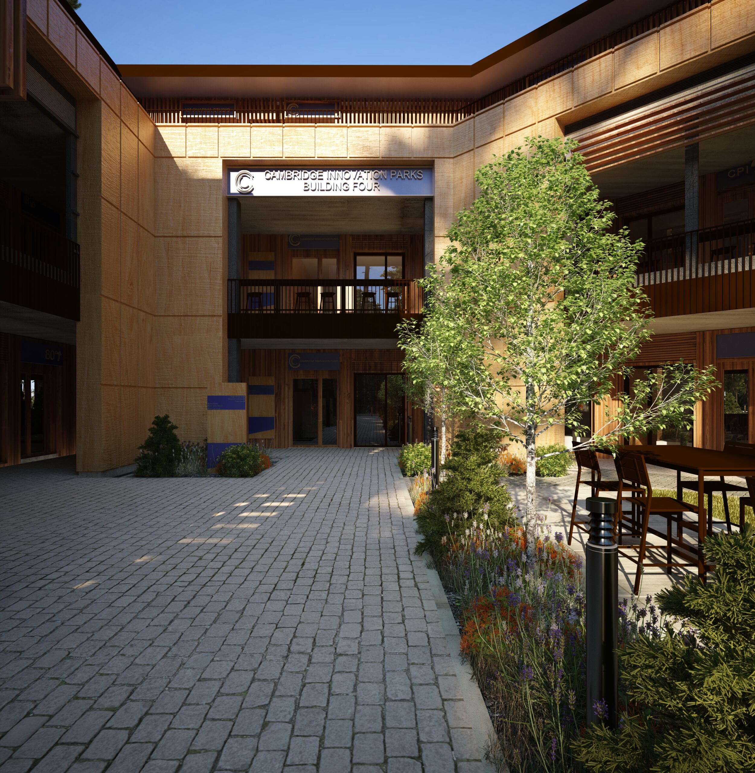 Cambridge Innovation Park_Building 4_Courtyard Render 5a